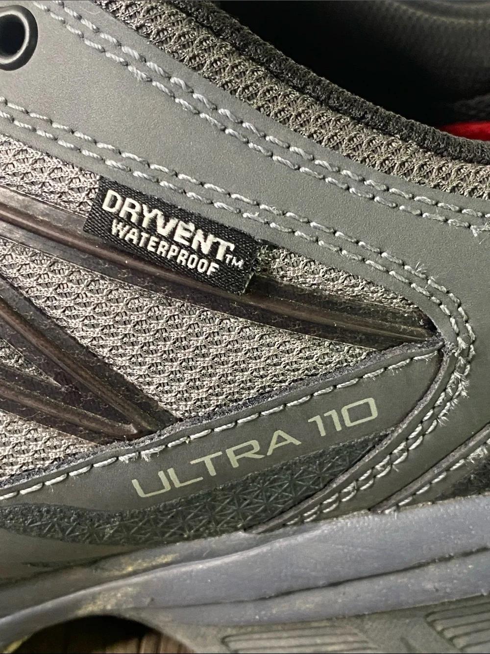 The North Face Men’s Ultra 110 Trail Shoes in Gray and Black Size 11.5 - Dirty